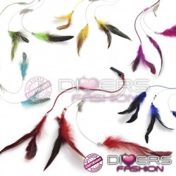 Extensión Pluma Feather - Plumas Naturales - Tendencia Hollywood - 40 cm