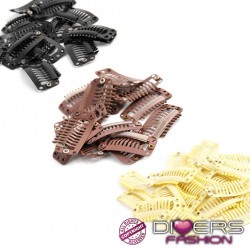 Conjunto de clips o ganchos de sustitución con silicona antideslizante