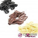 Conjunto de clips o ganchos de sustitución con silicona antideslizante