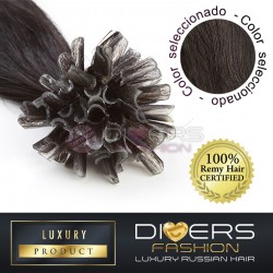 Extensiones de queratina 25 unidades, 100% cabello humano Ruso - LUXURY RUSSIAN HAIR