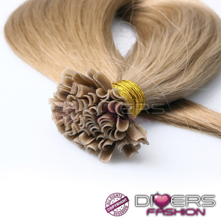 Extensiones de queratina 25 unidades 100% cabello humano indio liso