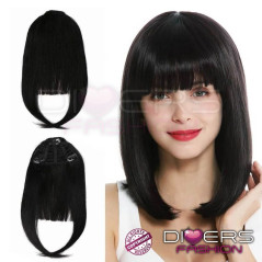 Flequillo de cabello con clips Cabello 100% Humano Indio