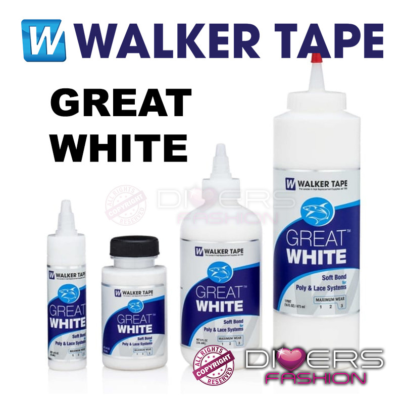 Pegamento Capilar Great White: Base de Agua Fijación Fuerte Prótesis | Walker Tape