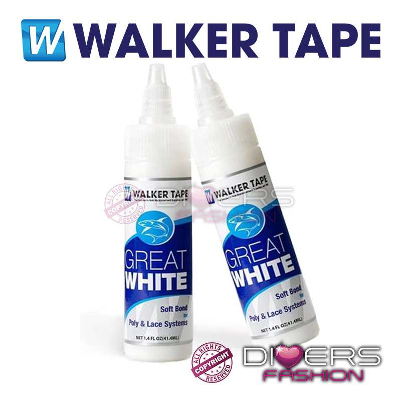 Pegamento Capilar Great White: Base de Agua Fijación Fuerte Prótesis | Walker Tape