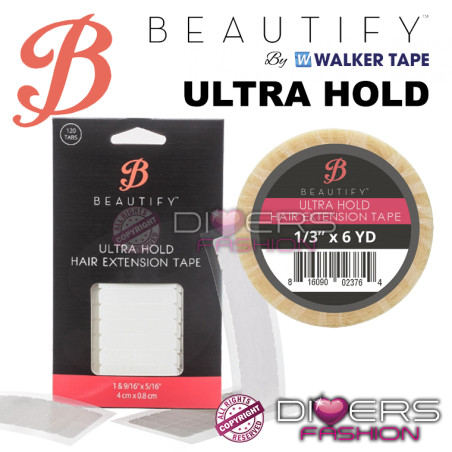 Ultra Hold Cinta Adhesiva para Extensiones de Cabello Walker Beautify - Máxima Fijación y Conforto
