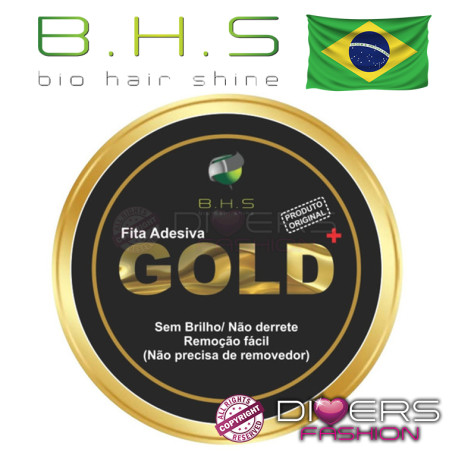 Cinta Adhesiva GOLD Original D.F.H.S: Fijación fuerte y remoción sin removedor para prótesis capilares