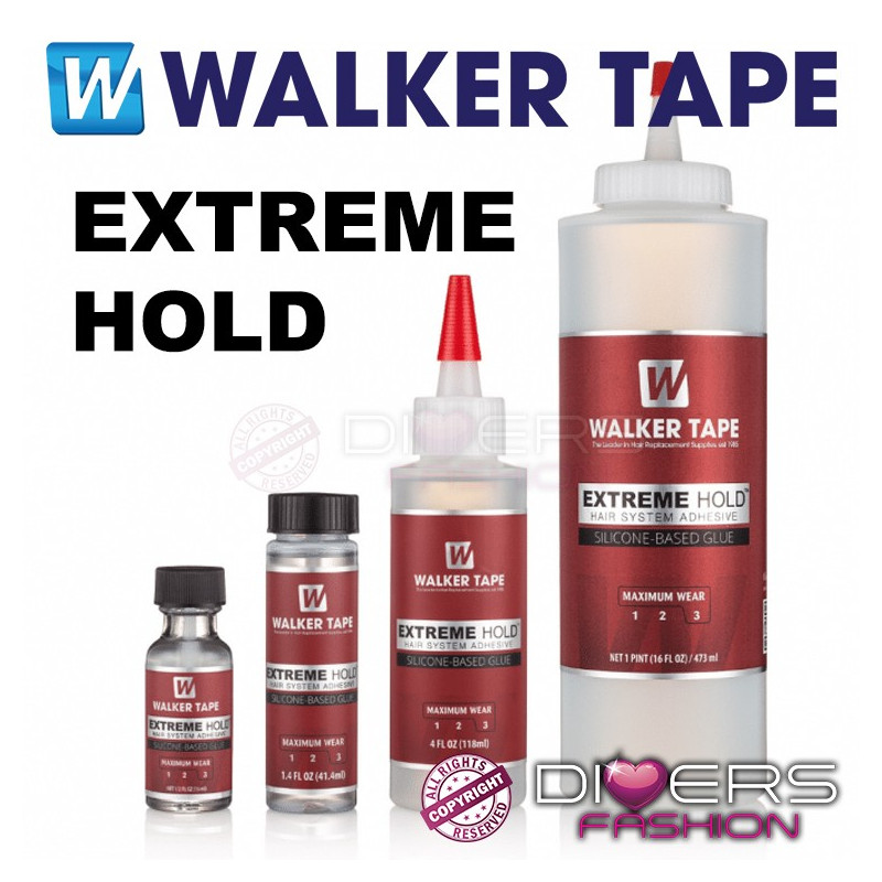 Pegamento Capilar Extreme Hold: Base de silicona, fijación extrema, prótesis | Walker Tape