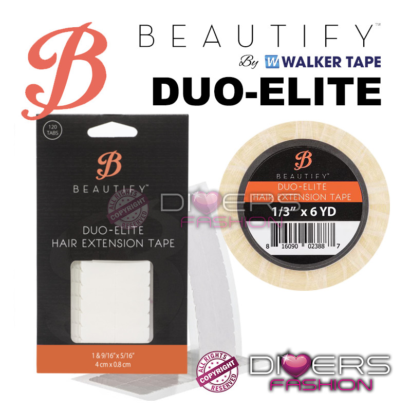 Duo-Elite Cinta Adhesiva Para Extensiones de Cabello Walker Beautify - Fijación Fuerte y Duradera