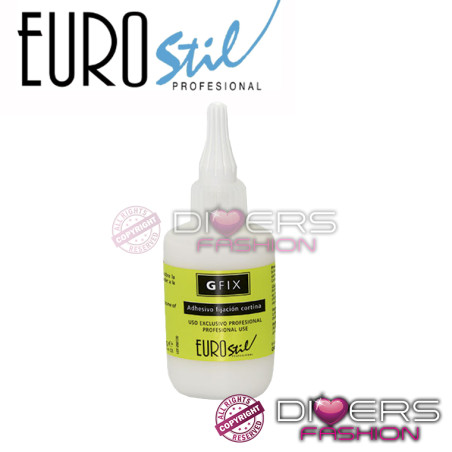 Adhesivo para Cortina Eurostil Gfix – Fijación Fuerte y Duradera – Blanco o Castaño 50ml