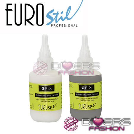 Adhesivo para Cortina Eurostil Gfix – Fijación Fuerte y Duradera – Blanco o Castaño 50ml