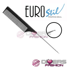 Peine Profesional Eurostil 22cm – Con Aguja Gancho de Metal para Precisión