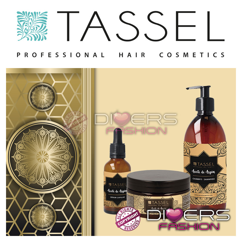 Línea Profesional Tassel con Aceite de Argán – Nutrición, Reparación y Brillo Línea Profesional Tassel con Aceite de Argán – Nutrición, Reparación y Brillo