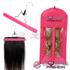 Bolsa de Almacenamiento para Extensiones de Cabello con Percha Profesional