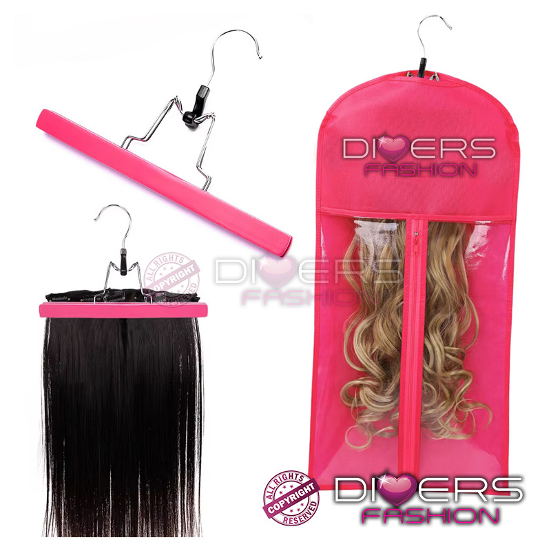 Bolsa de Almacenamiento para Extensiones de Cabello con Percha Profesional