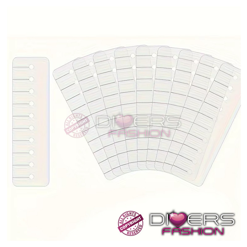 Protector de Mechones para Extensiones con Queratina – 5 Unidades | 10 Orificios | 14x4 cm Protector de Mechones para Extensiones con Queratina – 5 Unidades | 10 Orificios | 14x4 cm