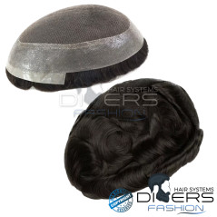 Prótesis Capilar Masculina Híbrida Australia Swiss Lace + PU – Cabello 100% Humano