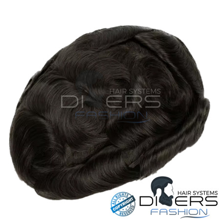 Prótesis Capilar Masculina Q6 – Base Swiss Lace + PU | Cabello 100% Humano Premium