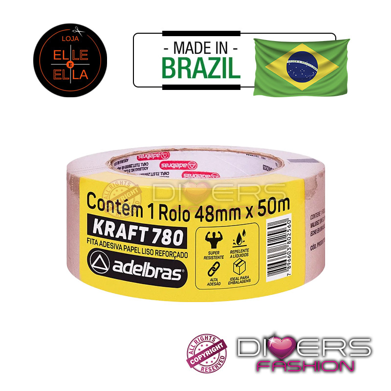 Cinta Kraft Mega Hair 780 Rollo 48mm x 50m: Alta Resistencia, Impermeable y con Máxima Adherencia Cinta Kraft Mega Hair 780 Rollo 48mm x 50m: Alta Resistencia, Impermeable y con Máxima Adherencia