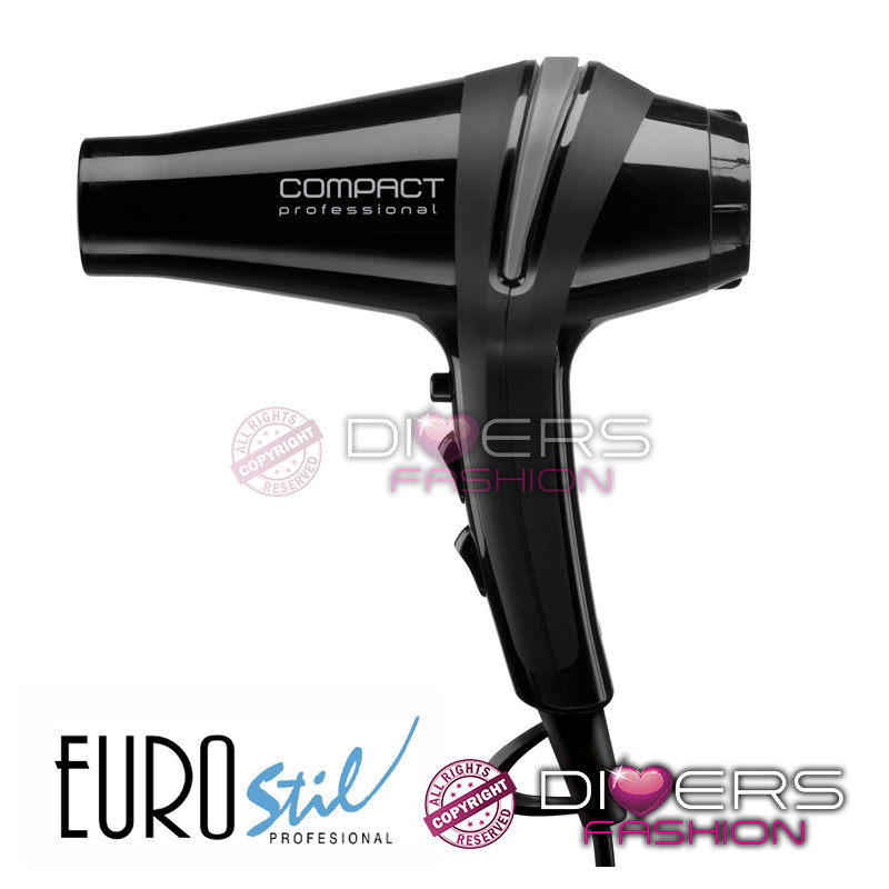 Secador de Pelo Eurostil Compact Professional 2000W | Iónico & Turmalina Anti-Encrespamiento Secador de Pelo Eurostil Compact Professional 2000W | Iónico & Turmalina Anti-Encrespamiento