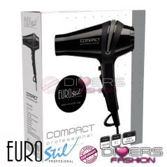 Secador de Pelo Eurostil Compact Professional 2000W | Iónico & Turmalina Anti-Encrespamiento