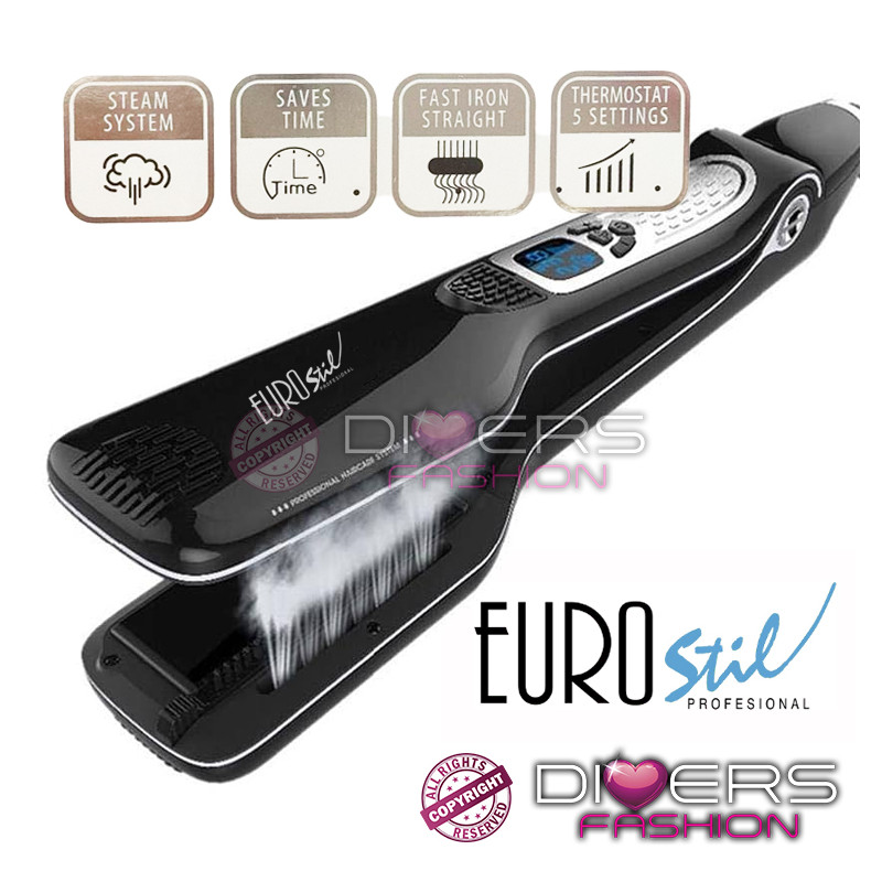 Plancha de Vapor Eurostil Professional – Steam Hair Straightener | Alisado Rápido y Duradero Plancha de Vapor Eurostil Professional – Steam Hair Straightener | Alisado Rápido y Duradero