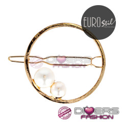 Horquillas con Perlas – Aro Dorado (2 Unidades) | Joyería para Peinados de Boda & Fiesta