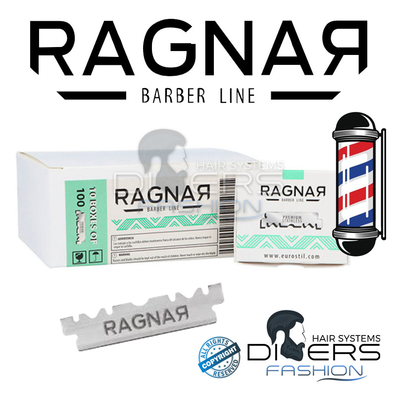 Cuchillas de Afeitar Ragnar Platinum – Media Hoja Profesional de Acero Inoxidable | Caja 100 un. Cuchillas de Afeitar Ragnar Platinum – Media Hoja Profesional de Acero Inoxidable | Caja 100 un.