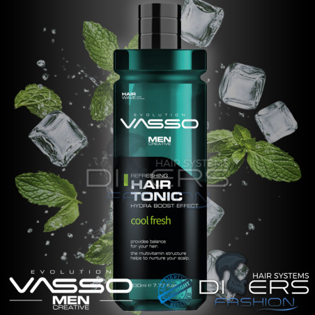 Tónico Capilar Masculino Refrescante Mentol Cool Fresh | VASSO Hair Tonic Hydra Boost 260ml