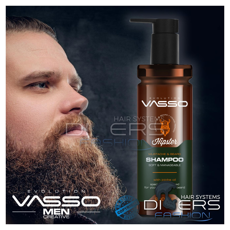 Champú para Barba y Bigote 260ml – VASSO Hipster Mustache & Beard Viking Period