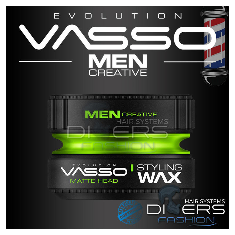 Cera de Peinado Efecto Mate 150ml – VASSO Styling Wax Matte Head | Fijación Fuerte & Natural Cera de Peinado Efecto Mate 150ml – VASSO Styling Wax Matte Head | Fijación Fuerte & Natural