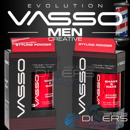 Cera en Polvo 20g – Volumen & Textura con Acabado Natural | VASSO Hair Styling Powder Shake & Rake