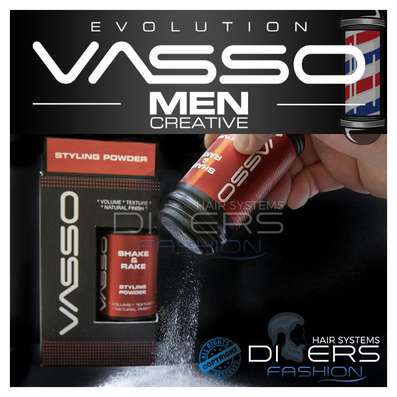 Cera en Polvo 20g – Volumen & Textura con Acabado Natural | VASSO Hair Styling Powder Shake & Rake