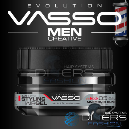 Gel Capilar Efecto Memoria 250ml – VASSO Mnemonic Styling Gum The Rock